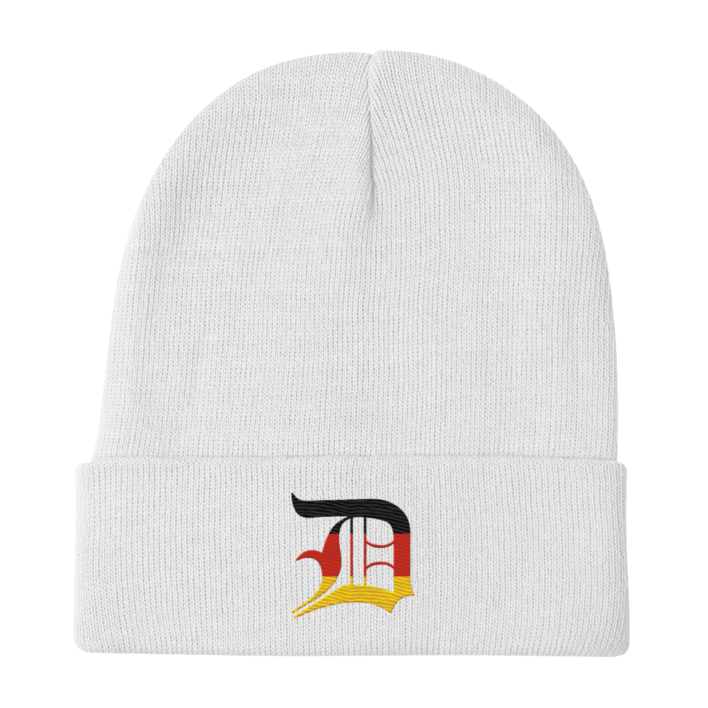 Detroit 'Old English D' Winter Beanie (German Edition)