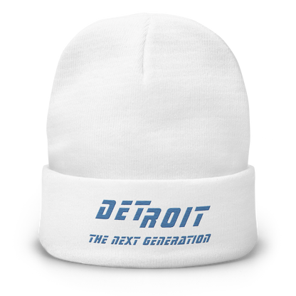 'Detroit The Next Generation' Winter Beanie (80s SciFi Parody)