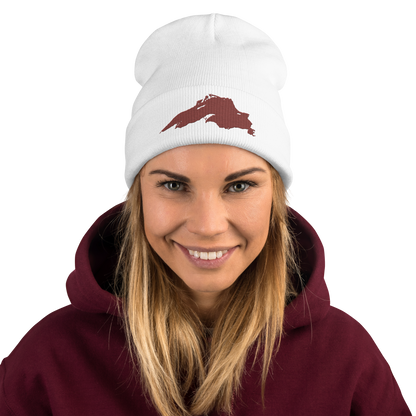 Lake Superior Winter Beanie | Ore Dock Red