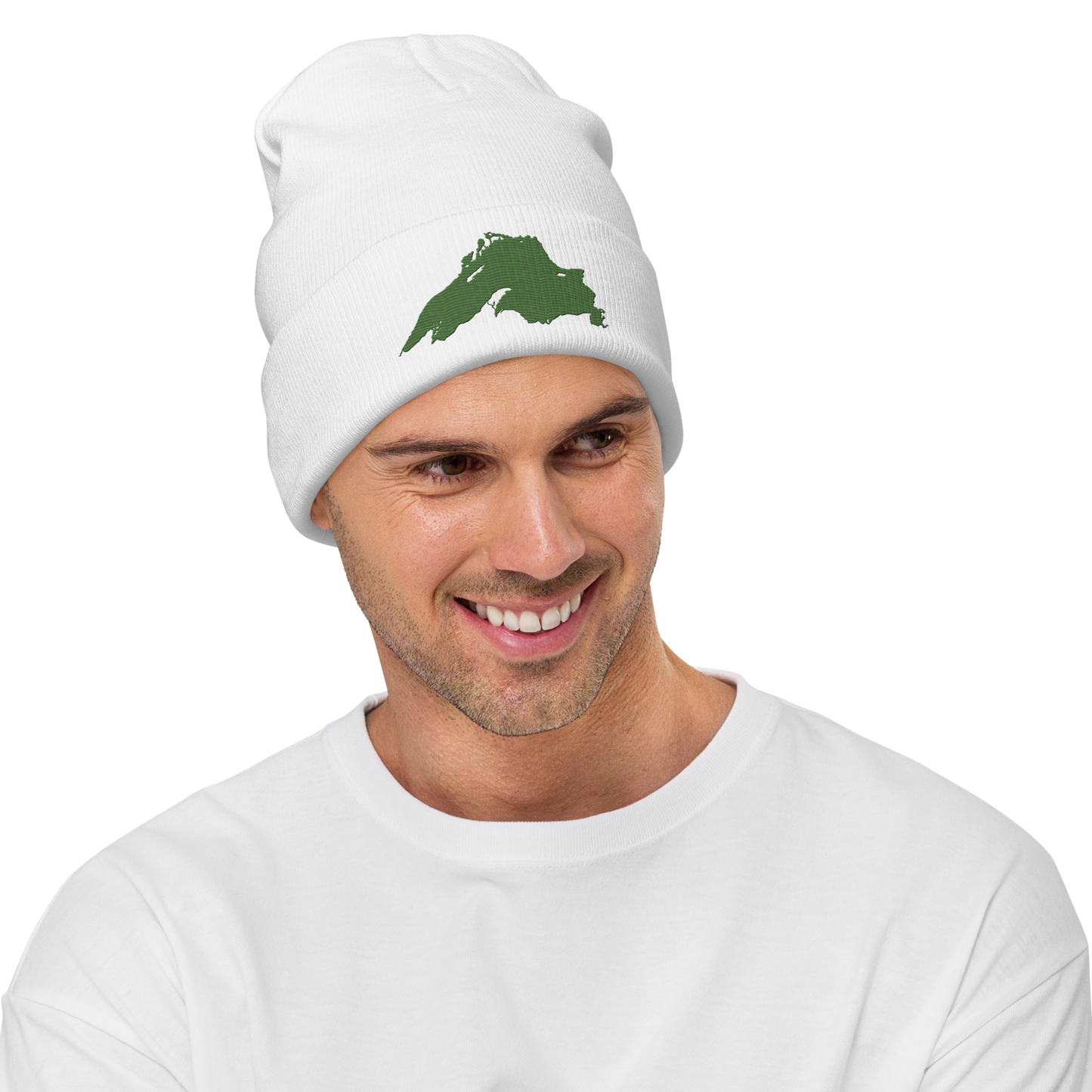 Lake Superior Winter Beanie | Pine Green