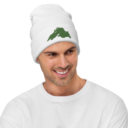 Lake Superior Winter Beanie | Pine Green