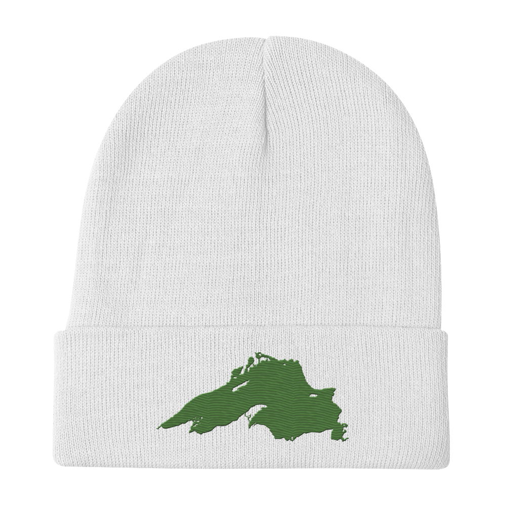 Lake Superior Winter Beanie | Pine Green