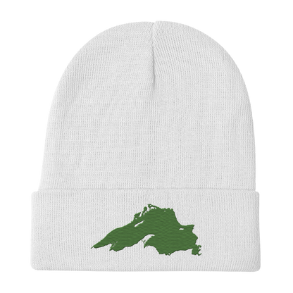 Lake Superior Winter Beanie | Pine Green