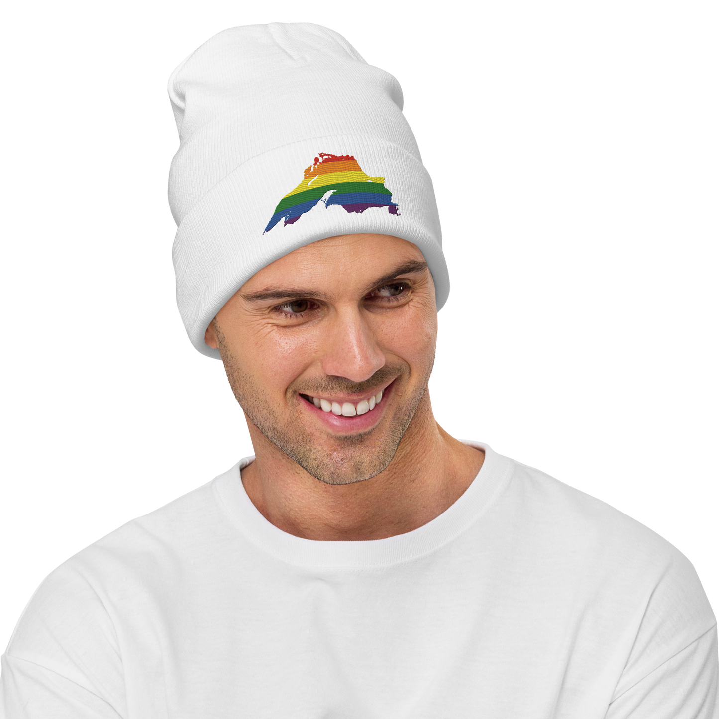 Lake Superior Winter Beanie | Rainbow Pride Edition