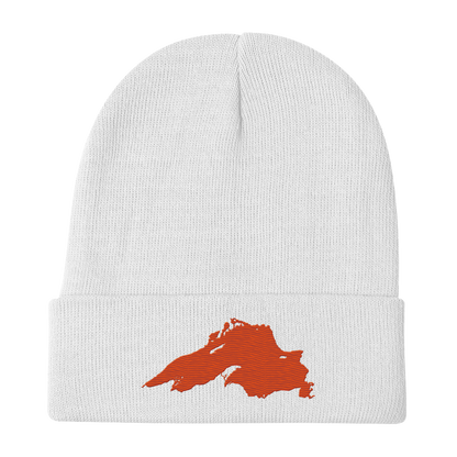 Lake Superior Winter Beanie | Maple Leaf Orange