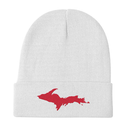 Upper Peninsula Winter Beanie | Lighthouse Red