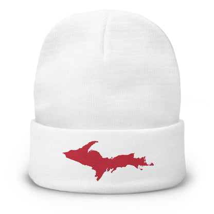 Upper Peninsula Winter Beanie | Lighthouse Red