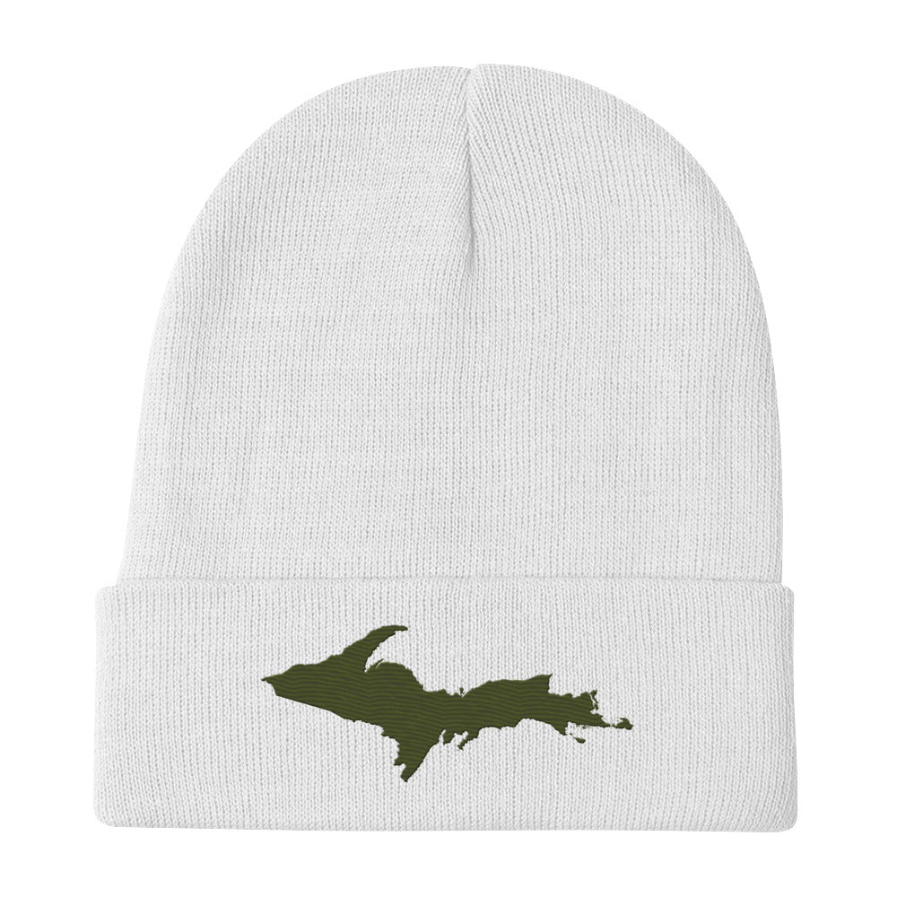 Upper Peninsula Winter Beanie | Army Green