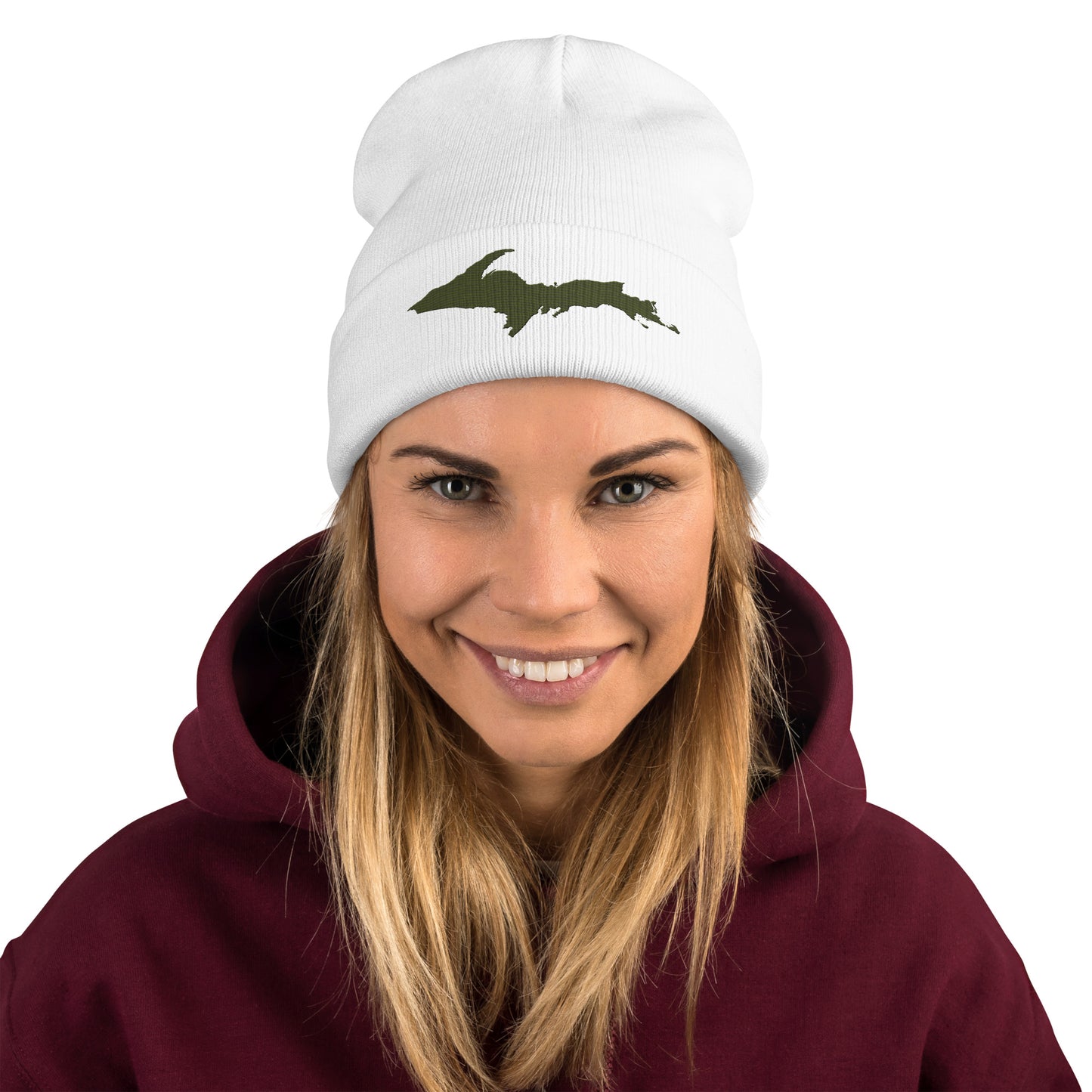 Upper Peninsula Winter Beanie | Army Green