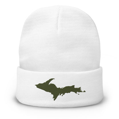 Upper Peninsula Winter Beanie | Army Green