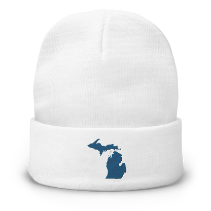 Michigan Winter Beanie | Blueberry Outline