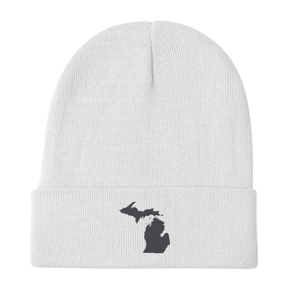 Michigan Winter Beanie | Iron Ore Grey Outline