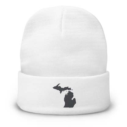 Michigan Winter Beanie | Iron Ore Grey Outline