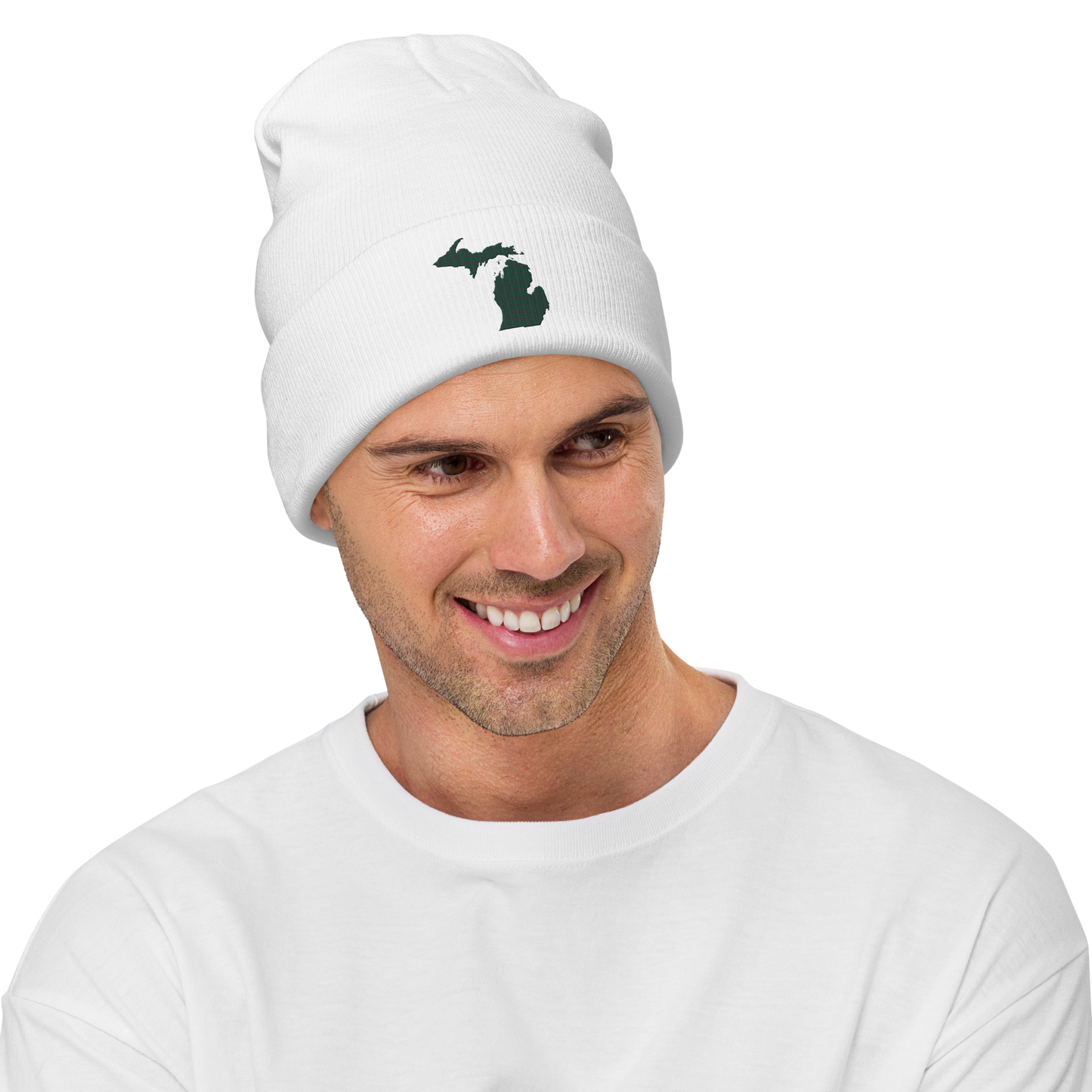 Michigan Winter Beanie | Laconic Green Outline