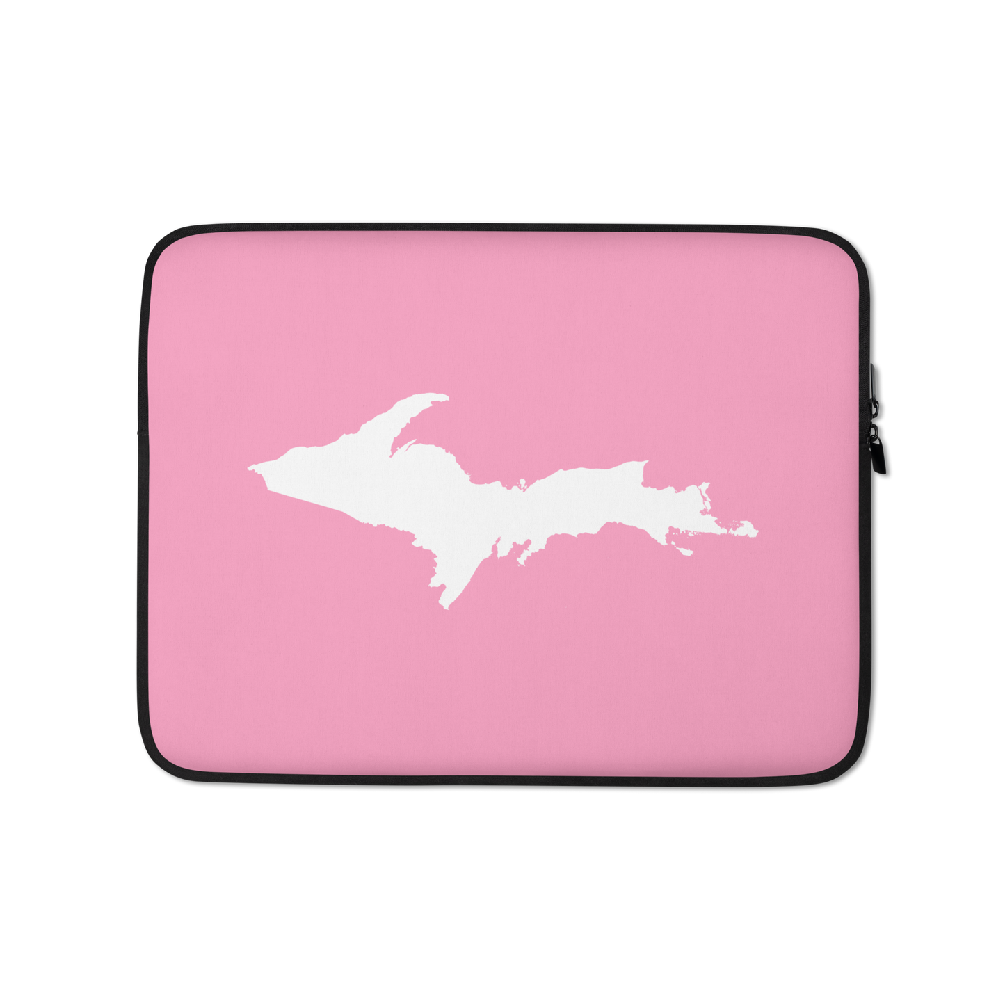 Michigan Upper Peninsula Laptop Sleeve (w/ UP Outline) | '67 Caddie Pink