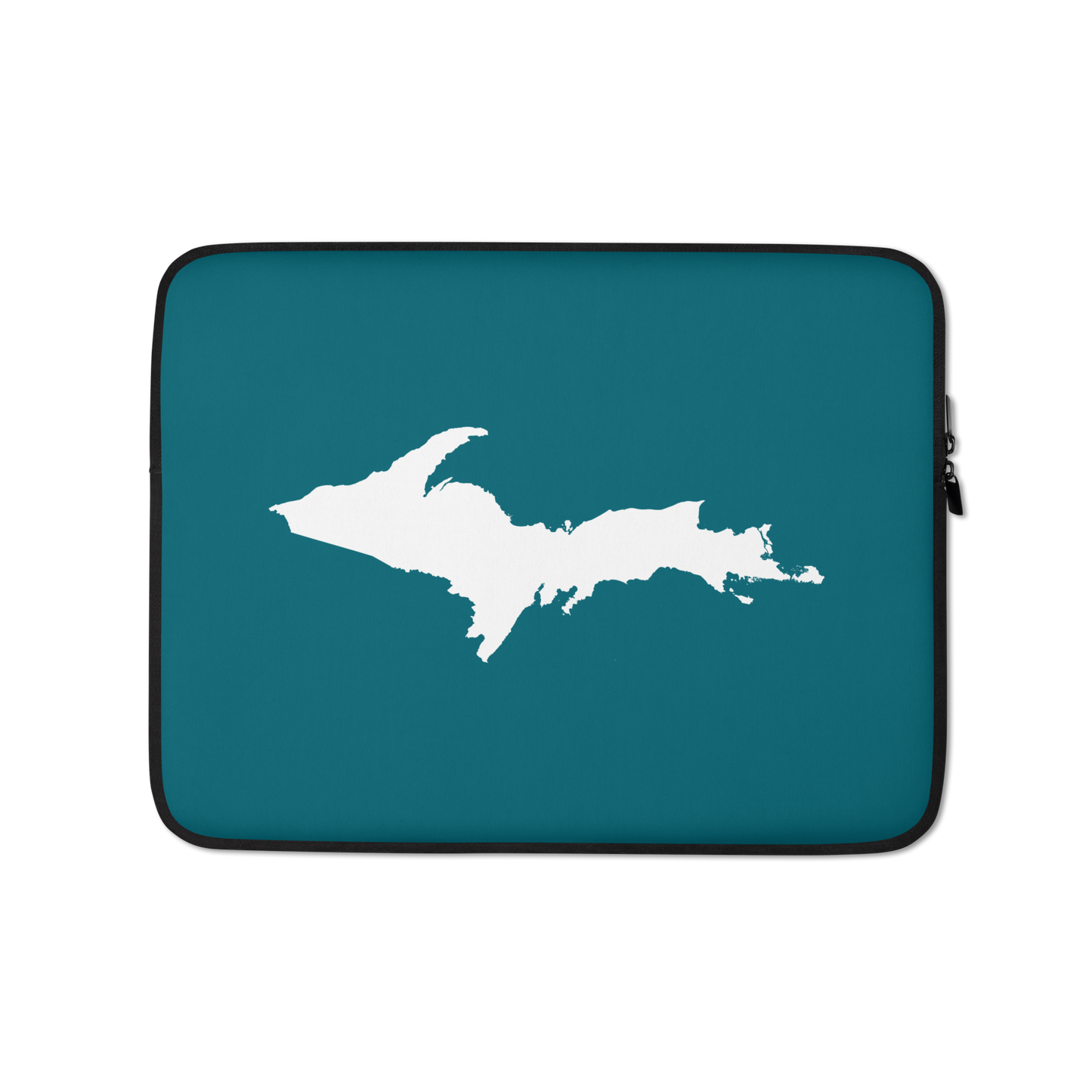 Michigan Upper Peninsula Laptop Sleeve (w/ UP Outline) | Auburn Hills Teal