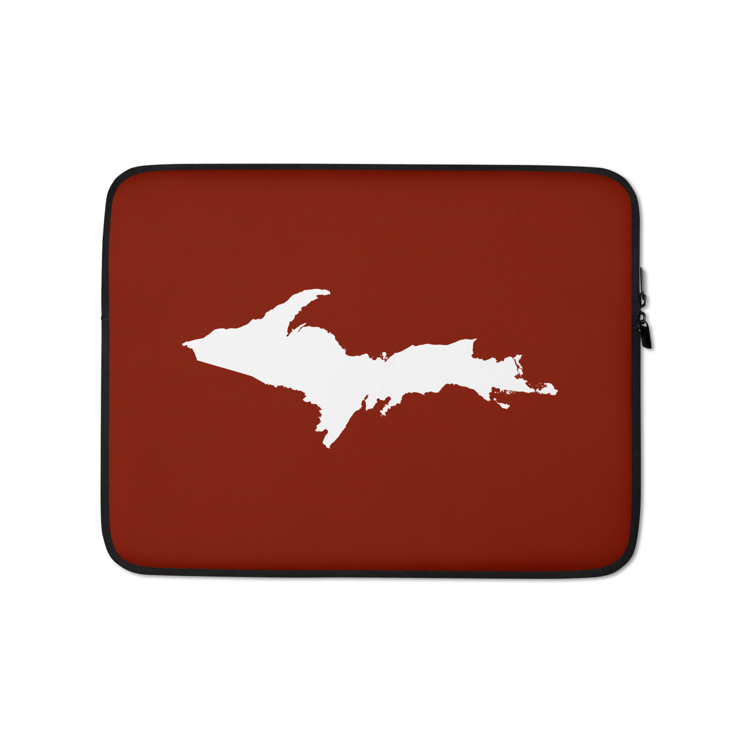 Michigan Upper Peninsula Laptop Sleeve (w/ UP Outline) | Cherryland Red