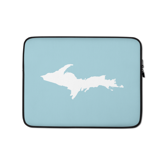 Michigan Upper Peninsula Laptop Sleeve (w/ UP Outline) | '58 Caddie Blue