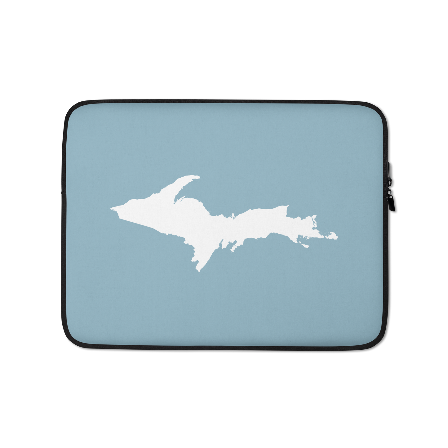 Michigan Upper Peninsula Laptop Sleeve (w/ UP Outline) | Opal Blue