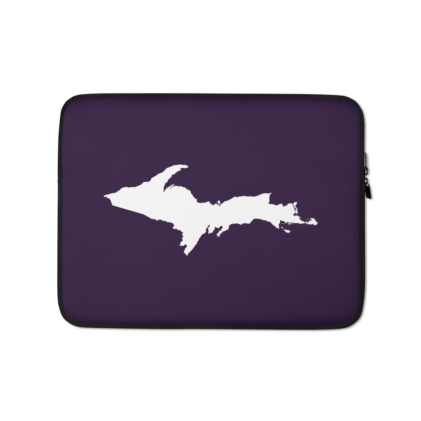 Michigan Upper Peninsula Laptop Sleeve (w/ UP Outline) | Blackcurrant