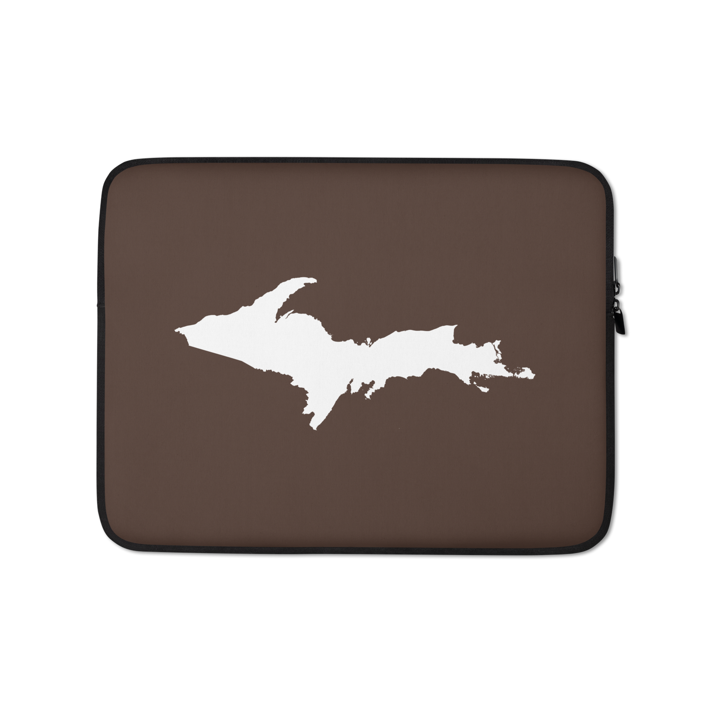 Michigan Upper Peninsula Laptop Sleeve (w/ UP Outline) | Hickory Color