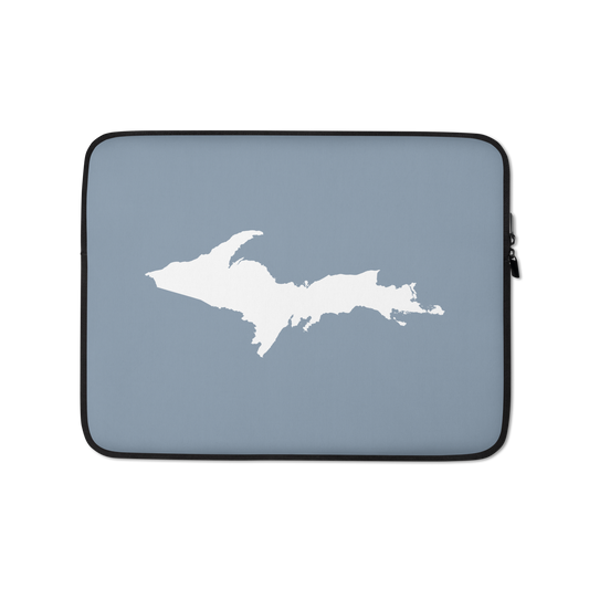 Michigan Upper Peninsula Laptop Sleeve (w/ UP Outline) | B-24 Grey