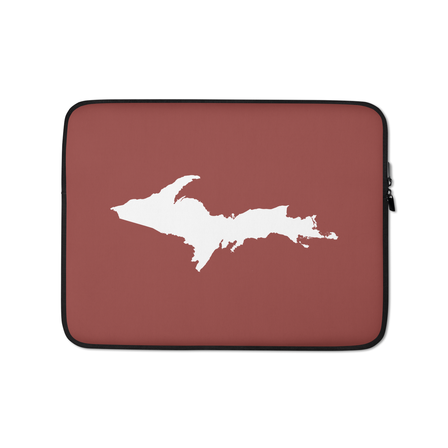 Michigan Upper Peninsula Laptop Sleeve (w/ UP Outline) | Ore Dock Red