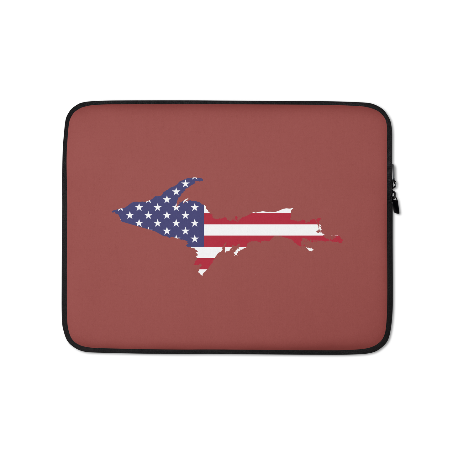 Michigan Upper Peninsula Laptop Sleeve (w/ UP USA Flag) | Ore Dock Red