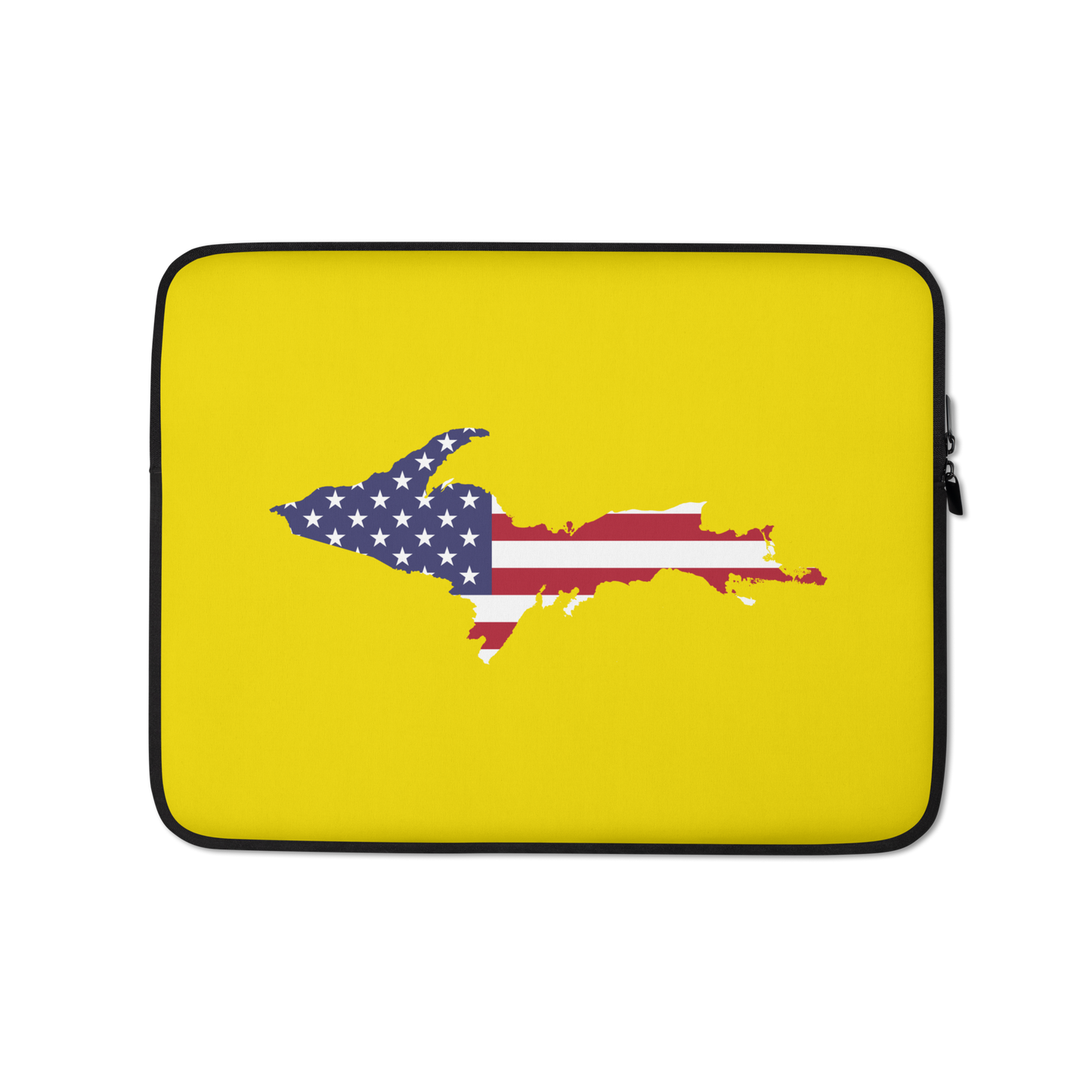 Michigan Upper Peninsula Laptop Sleeve (w/ UP USA Flag) | Gadsden Yellow