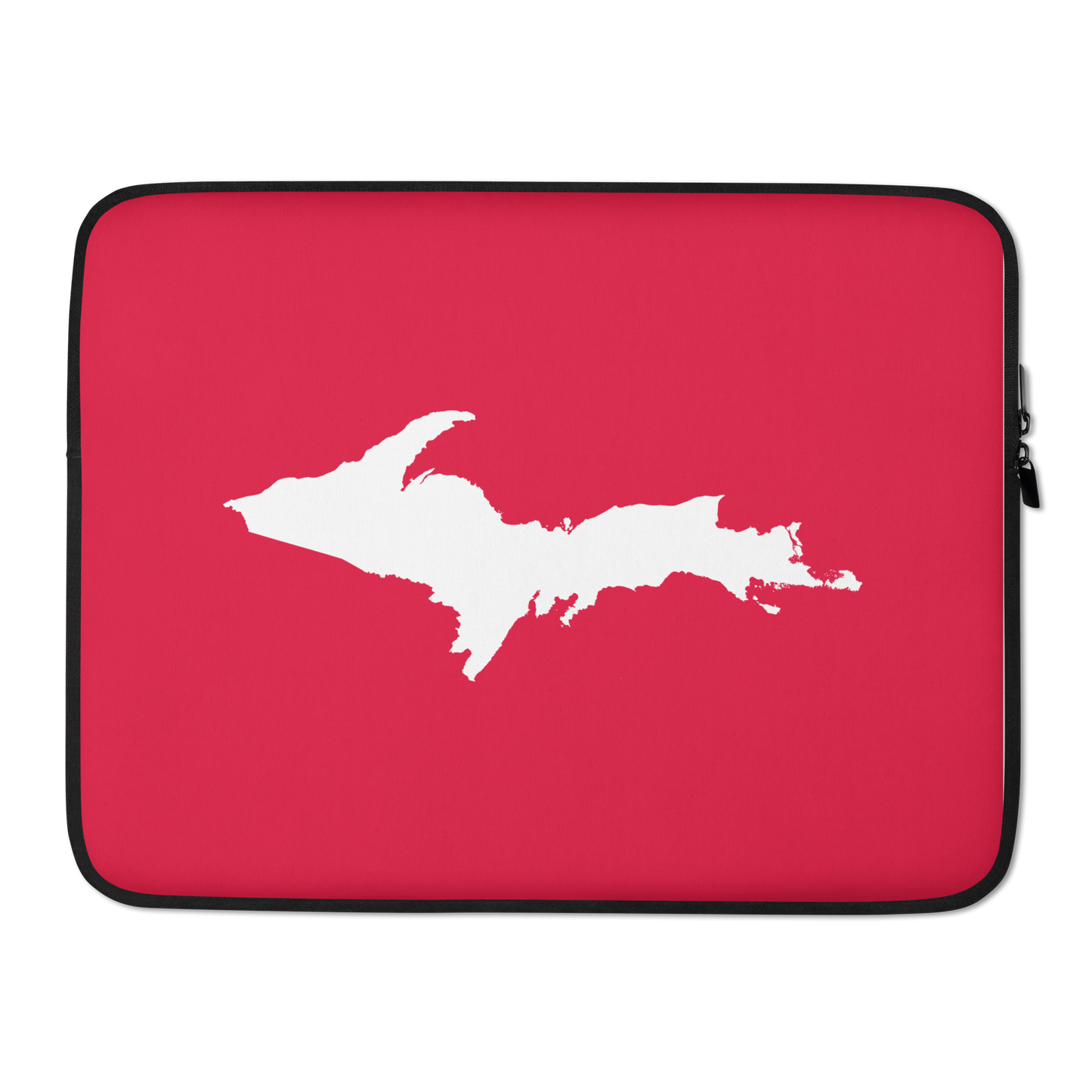 Michigan Upper Peninsula Laptop Sleeve (w/ UP Outline) | Lighthouse Red