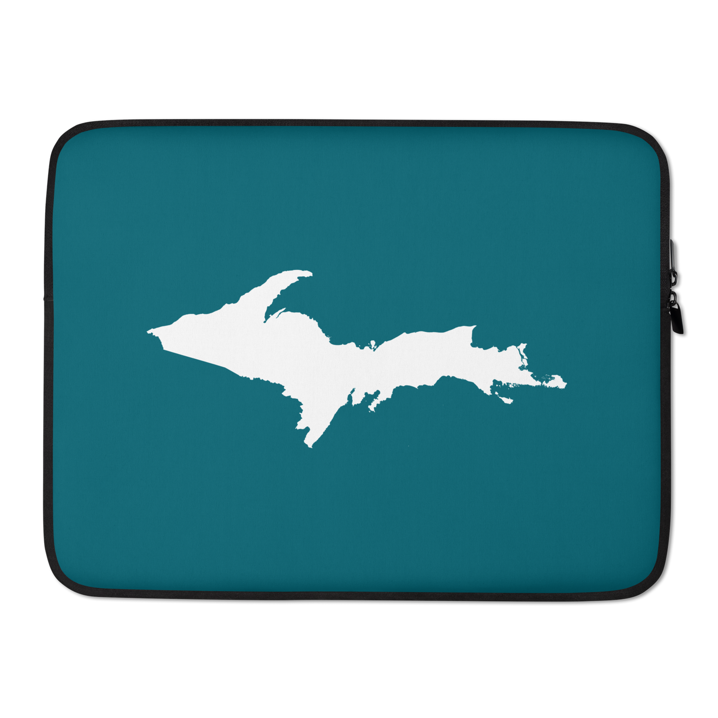 Michigan Upper Peninsula Laptop Sleeve (w/ UP Outline) | Auburn Hills Teal