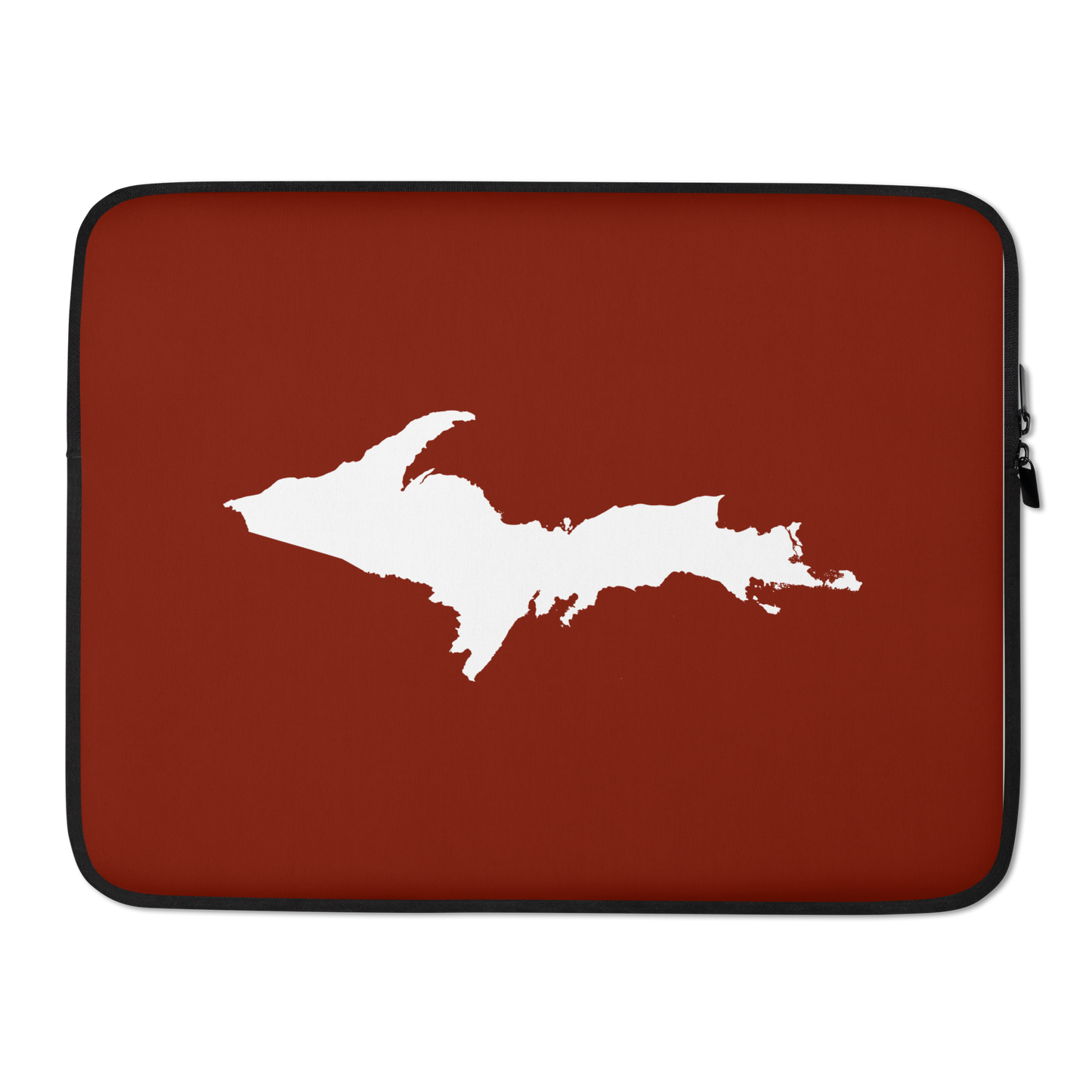 Michigan Upper Peninsula Laptop Sleeve (w/ UP Outline) | Cherryland Red