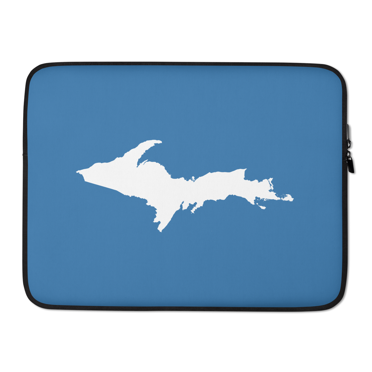 Michigan Upper Peninsula Laptop Sleeve (w/ UP Outline) | Lake Superior Blue