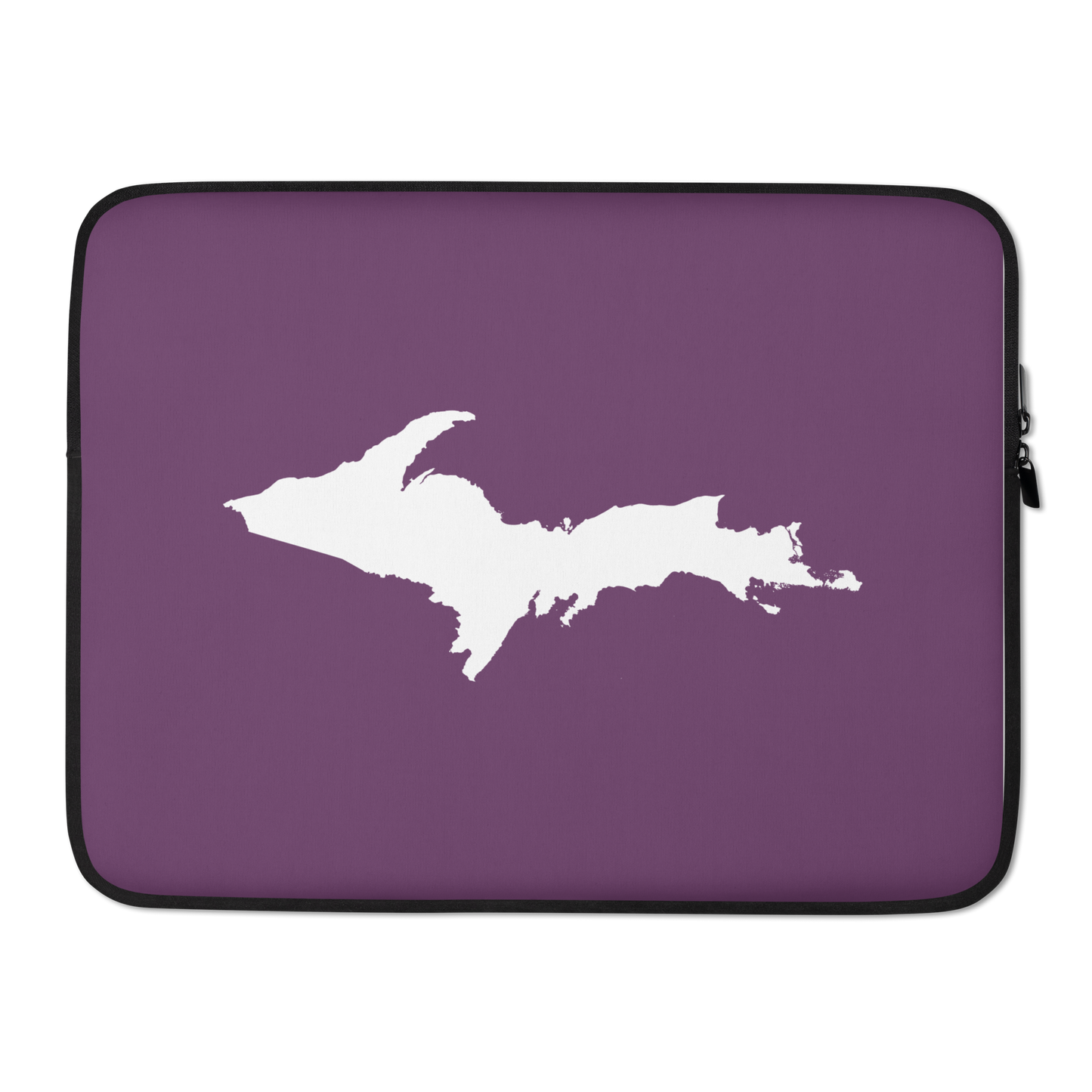 Michigan Upper Peninsula Laptop Sleeve (w/ UP Outline) | Plum