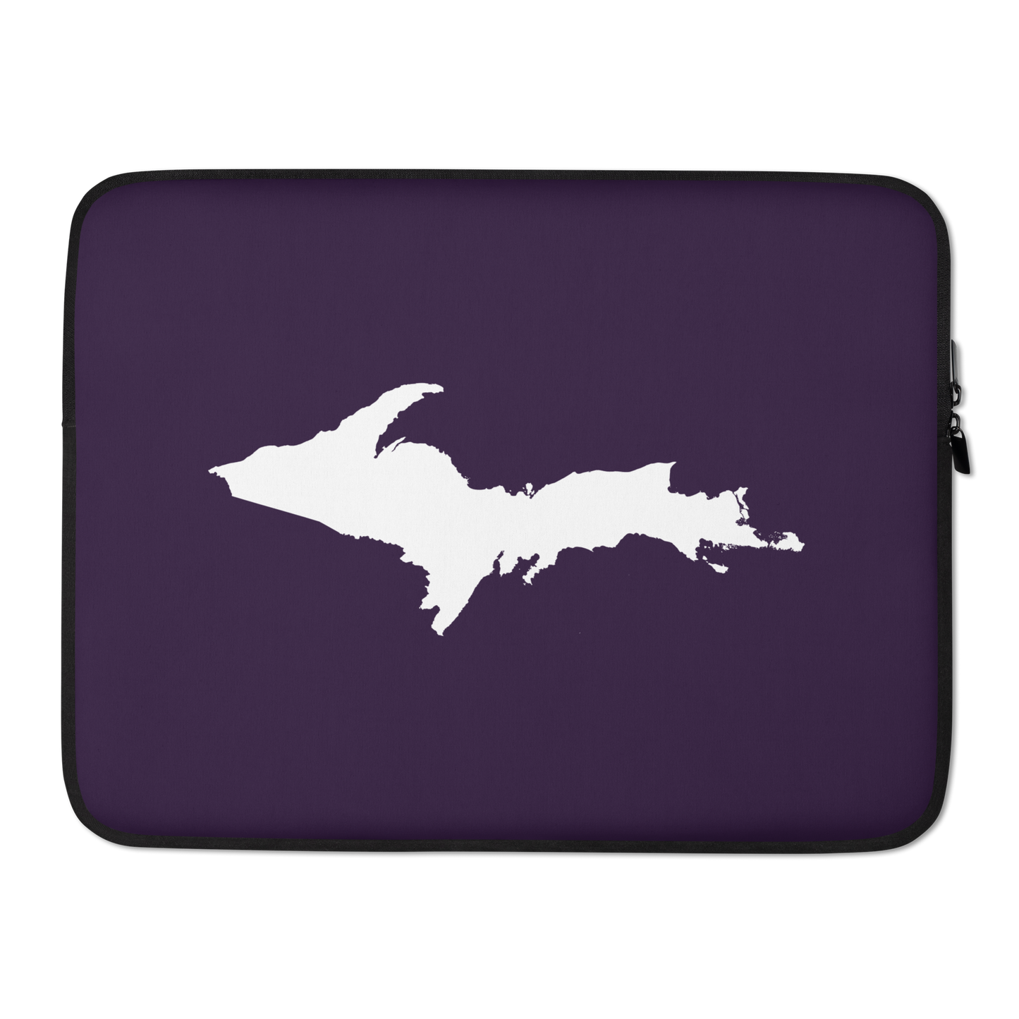 Michigan Upper Peninsula Laptop Sleeve (w/ UP Outline) | Blackcurrant