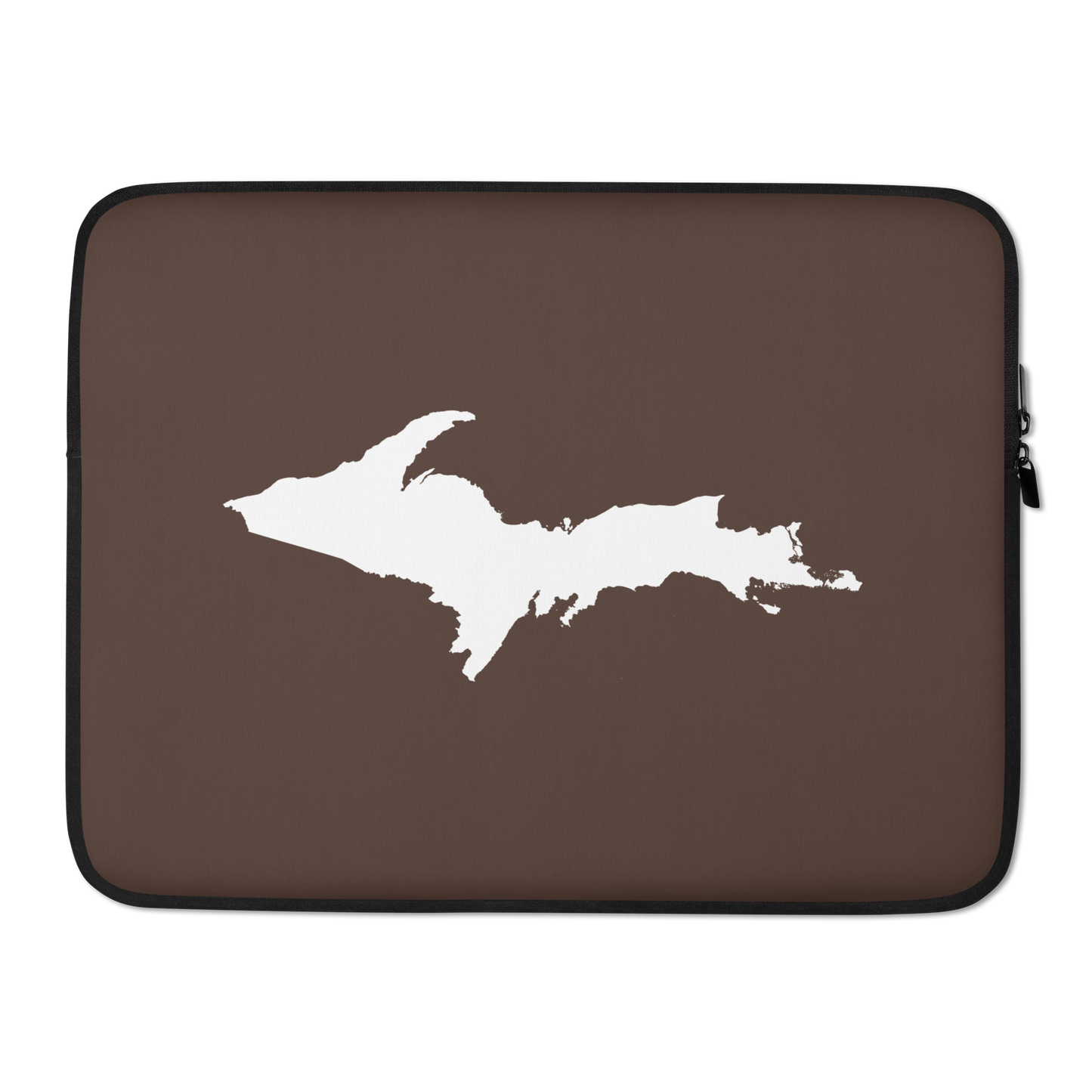 Michigan Upper Peninsula Laptop Sleeve (w/ UP Outline) | Hickory Color