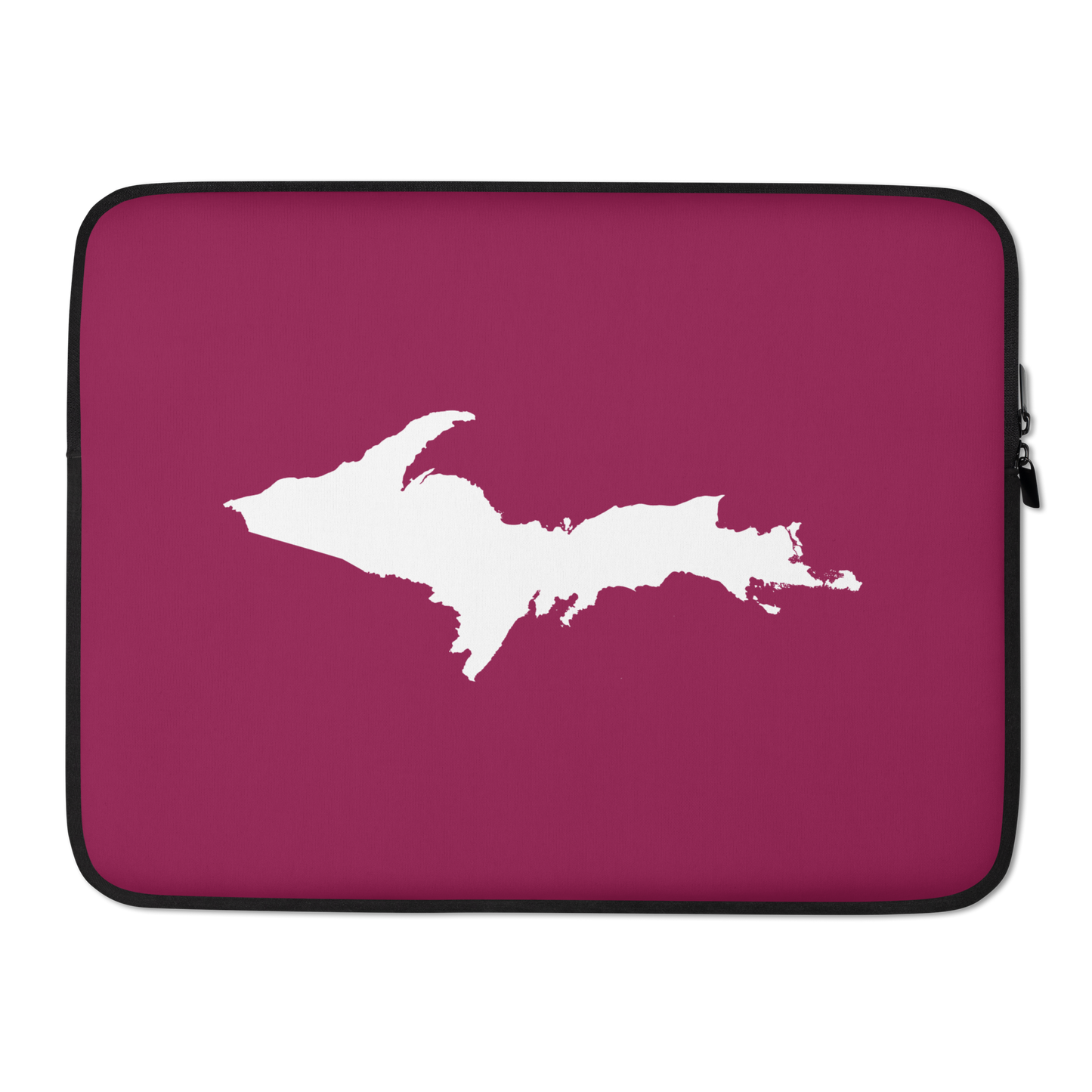 Michigan Upper Peninsula Laptop Sleeve (w/ UP Outline) | Ruby Red