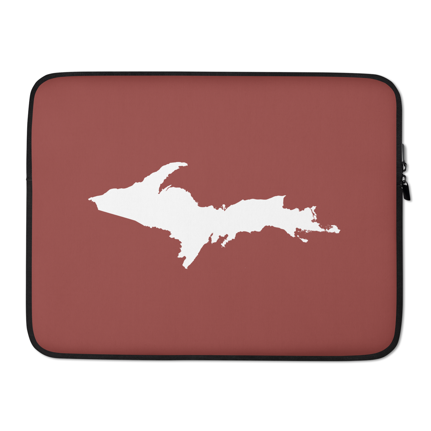 Michigan Upper Peninsula Laptop Sleeve (w/ UP Outline) | Ore Dock Red