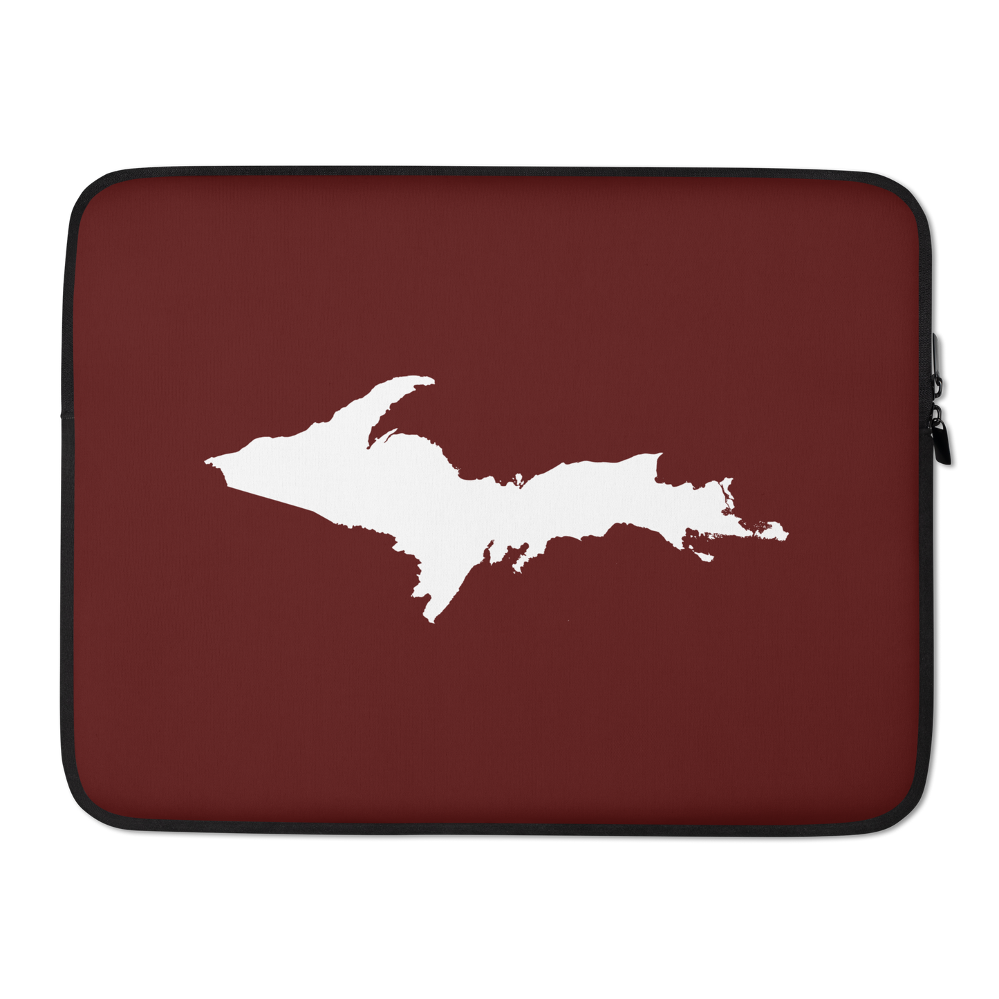 Michigan Upper Peninsula Laptop Sleeve (w/ UP Outline) | Cherrywood Color