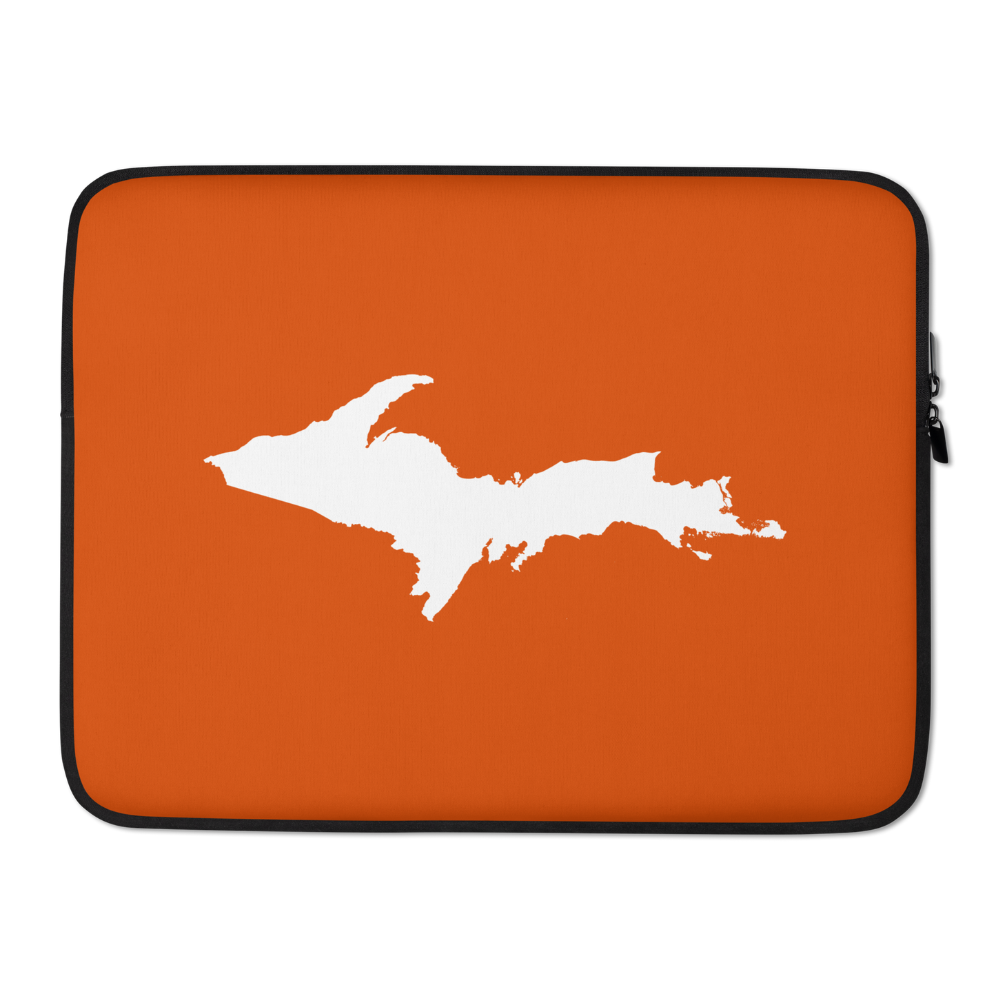 Michigan Upper Peninsula Laptop Sleeve (w/ UP Outline) | Maple Leaf Orange
