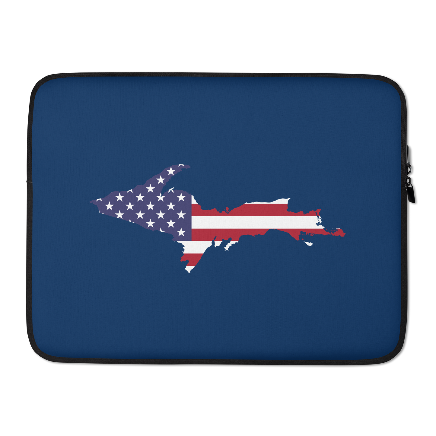 Michigan Upper Peninsula Laptop Sleeve (w/ UP Outline) | Old Glory Blue