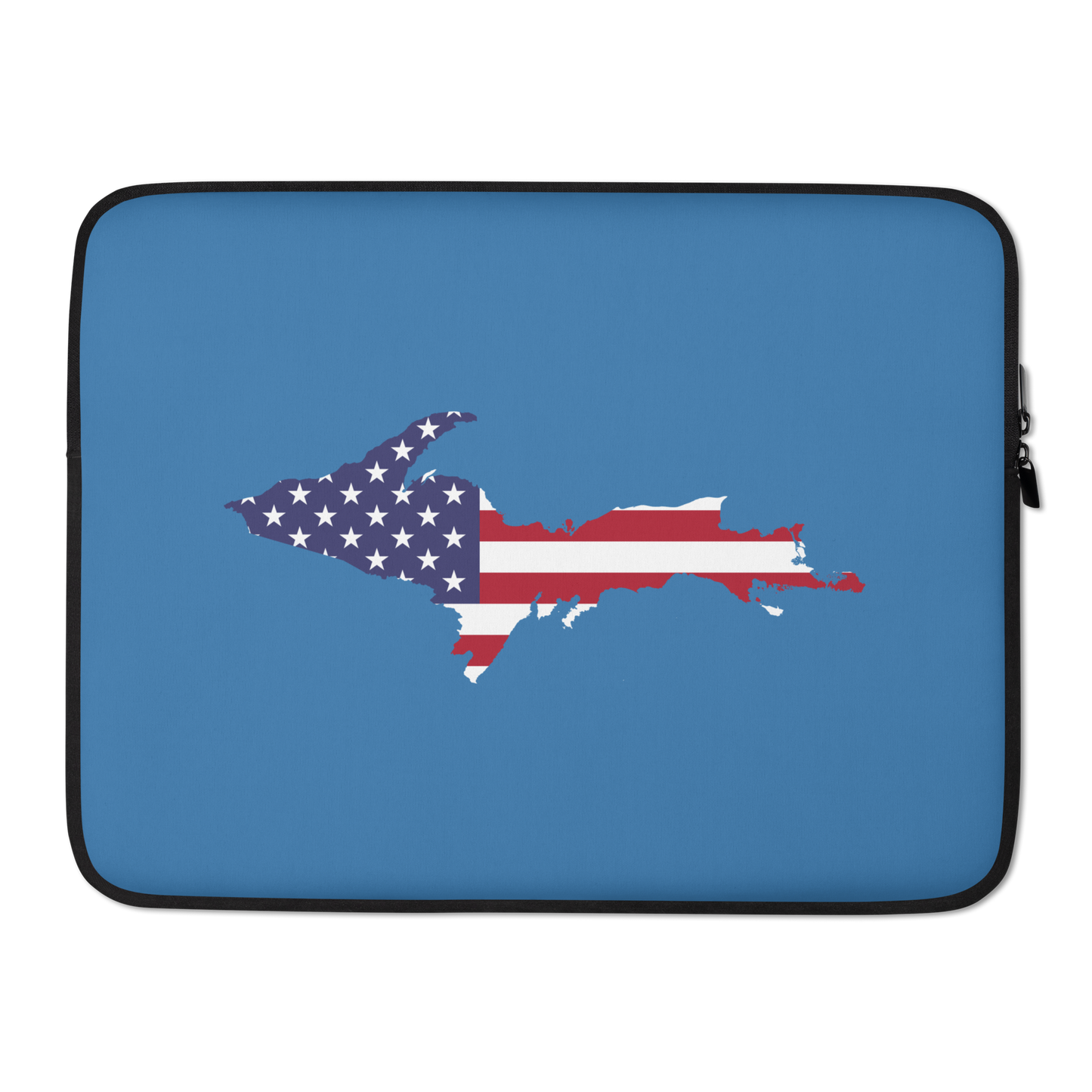 Michigan Upper Peninsula Laptop Sleeve (w/ UP USA Flag) | Lake Superior Blue