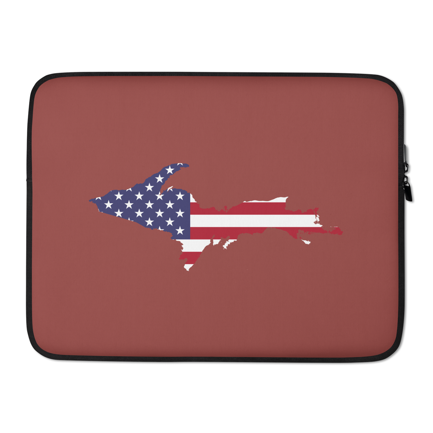 Michigan Upper Peninsula Laptop Sleeve (w/ UP USA Flag) | Ore Dock Red