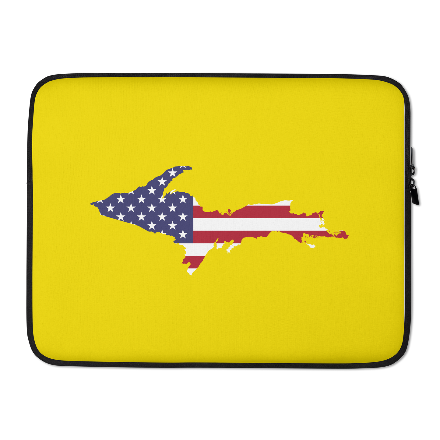 Michigan Upper Peninsula Laptop Sleeve (w/ UP USA Flag) | Gadsden Yellow