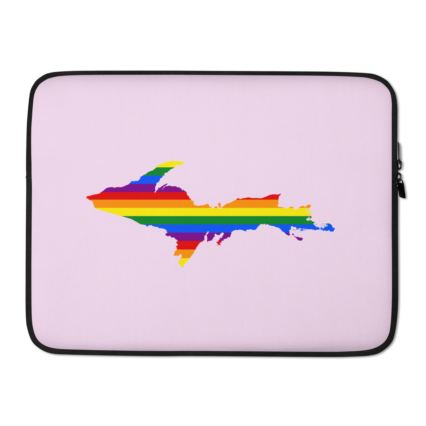 Michigan Upper Peninsula Laptop Sleeve (w/ UP Pride Flag) | Pale Lavender