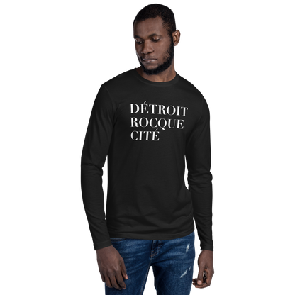 'Détroit Rocque Cité' Long Sleeve T-Shirt | Men's Fitted