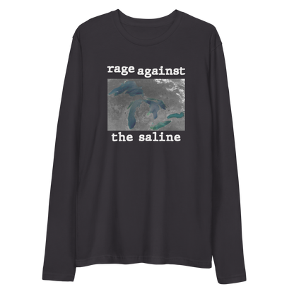 Great Lakes 'Rage Against the Saline' Long Sleeve T-Shirt | Men's Fitted