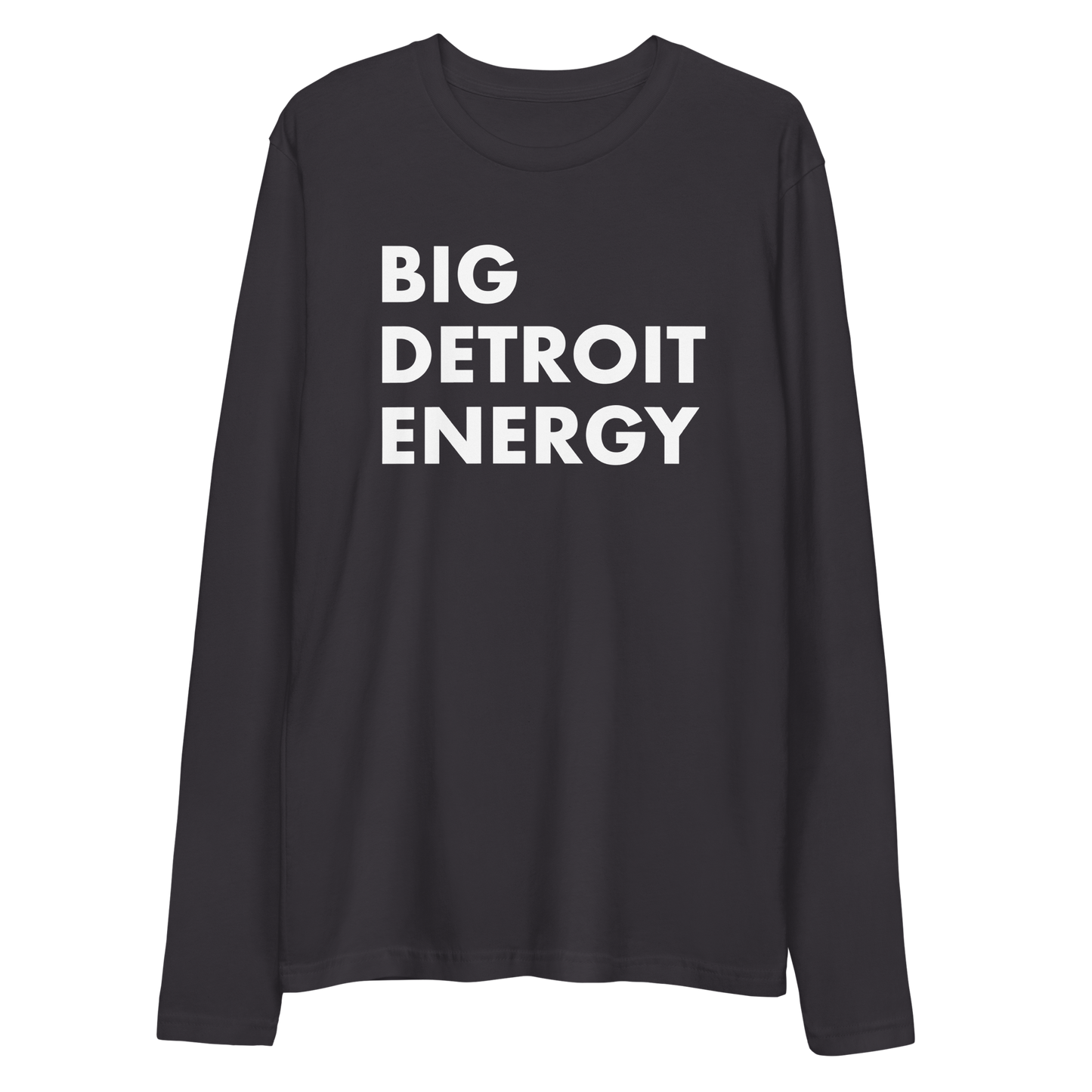 'Big Detroit Energy' Long Sleeve T-Shirt | Men's Fitted