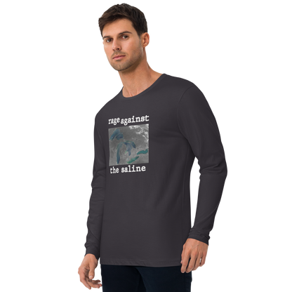 Great Lakes 'Rage Against the Saline' Long Sleeve T-Shirt | Men's Fitted