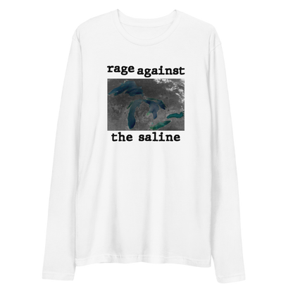 Great Lakes 'Rage Against the Saline' Long Sleeve T-Shirt | Men's Fitted